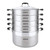 Arshia stainless steel steamer 30cm with Glass Lid