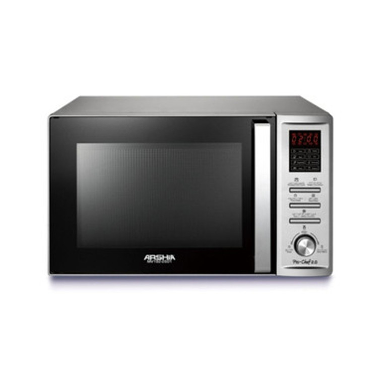 Arshia Premium Microwave and Grill 36 Liters Silver Digital Touch Control
