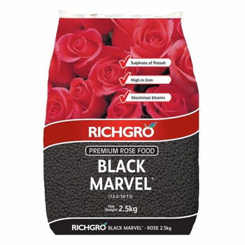 Black Marvel Rose Food 2.5kg Richgro Plant Fertiliser Organic Natural Fertilizer