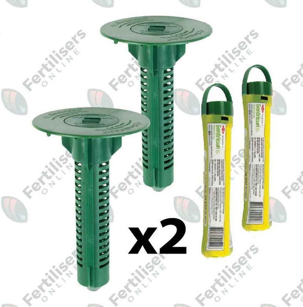 Sentricon Set x2 Inground Bait Station & Bait RodTermite Elimination System Dow