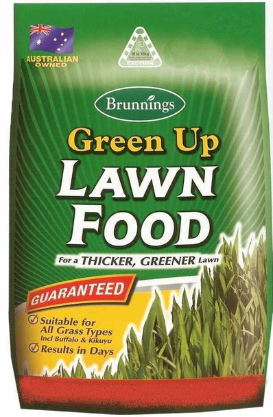 Green Up Lawn Food Fertiliser 2.5kg Brunnings Fertilizer Blend Grass Pasture