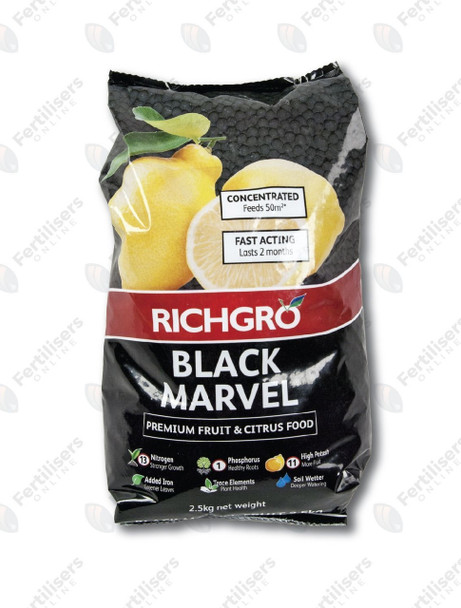 Black Marvel Citrus Food 2.5kg Richgro Plant Tree Fertiliser Organic Natural