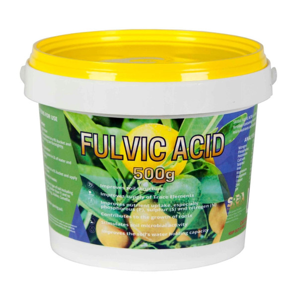 Fulvic Acid Fertiliser 500g Fulvate Organic Fertilizer Potassium Iron SREDA
