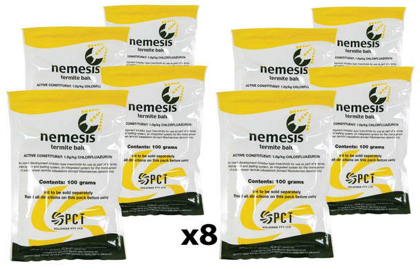 Nemesis x8 Termite Baits 100g PCT Chlorfluazuron (Eight Baits) Pest Control