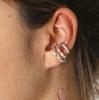 Ear cuff Ridley Silver Argenté