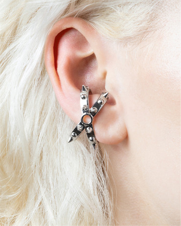 Earcuff argente Marlo Glory Silver