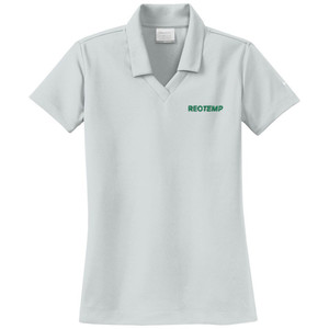 Nike Women's Wolf Grey Dri-FIT Micro Pique Polo Nike Women's Wolf Grey Dri-FIT Micro Pique Polo