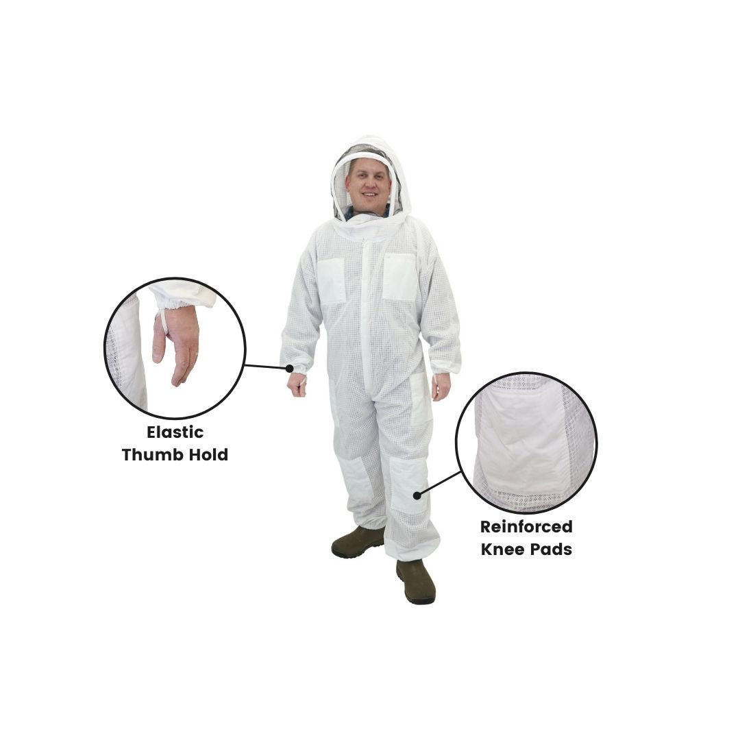 Vented Beekeeping Suit with Veil - Size S to 3XL | Mann Lake