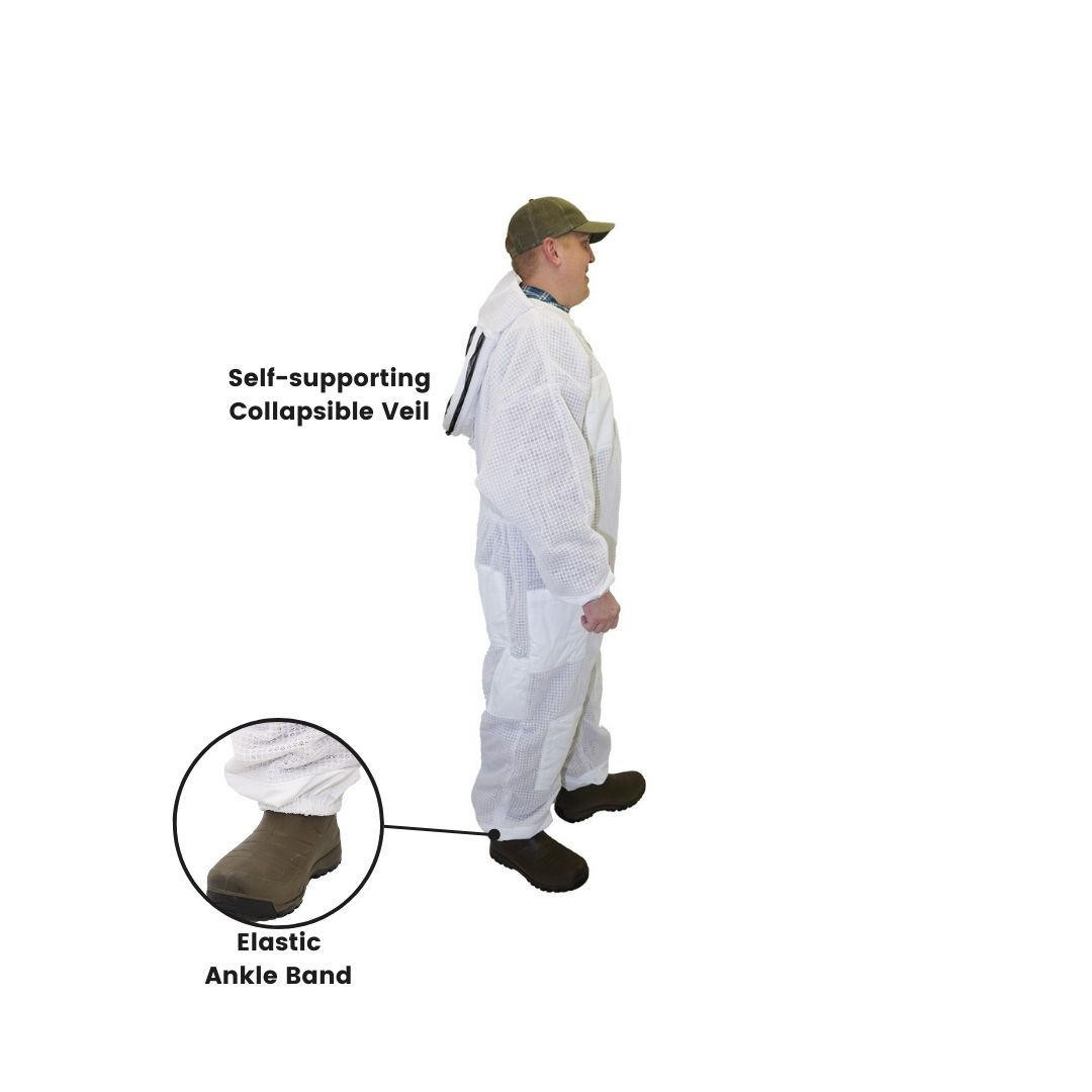 Vented Beekeeping Suit with Veil - Size S to 3XL | Mann Lake