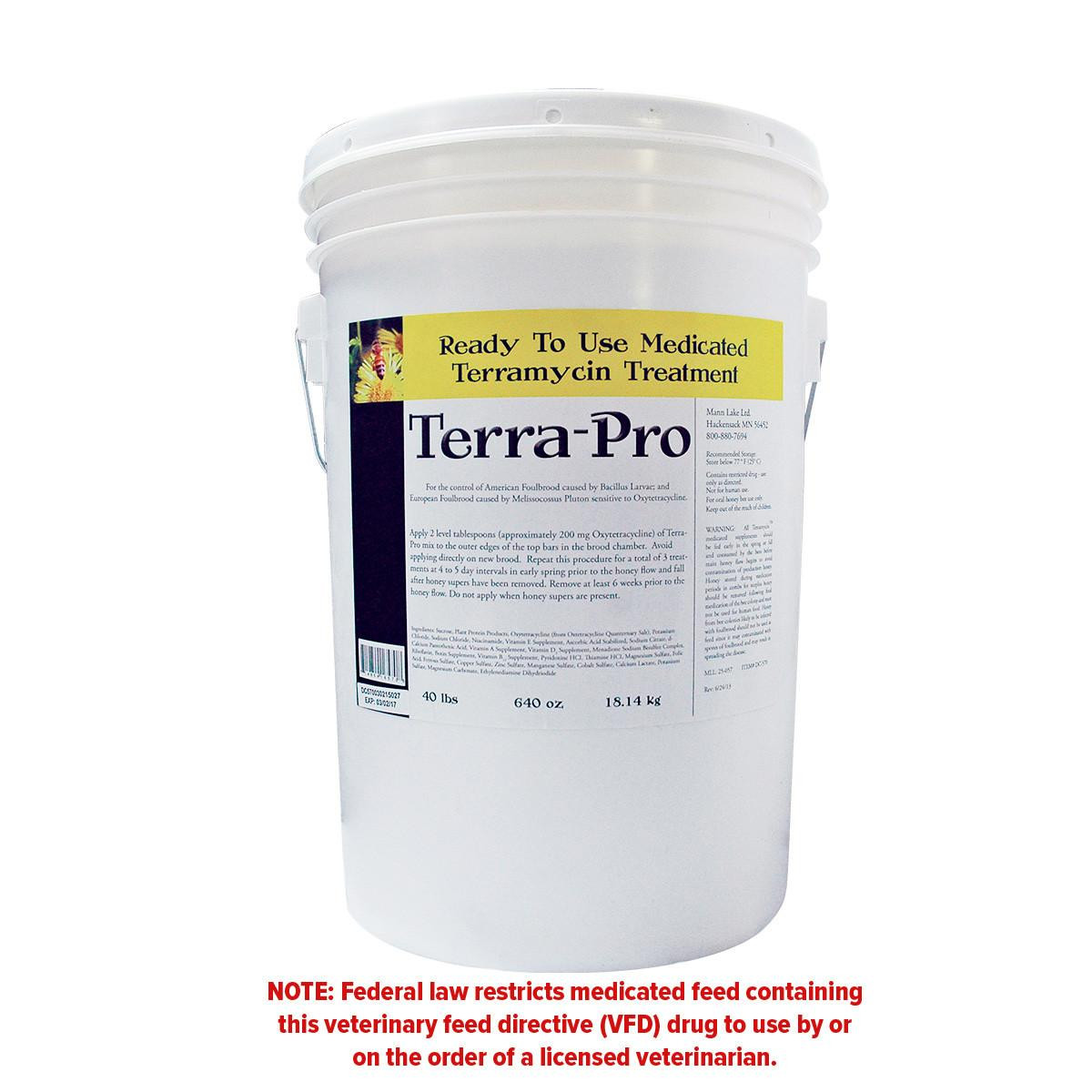 Terra-Pro Medicated Terramycin Treatment, 40 lb | Mann Lake Ltd.