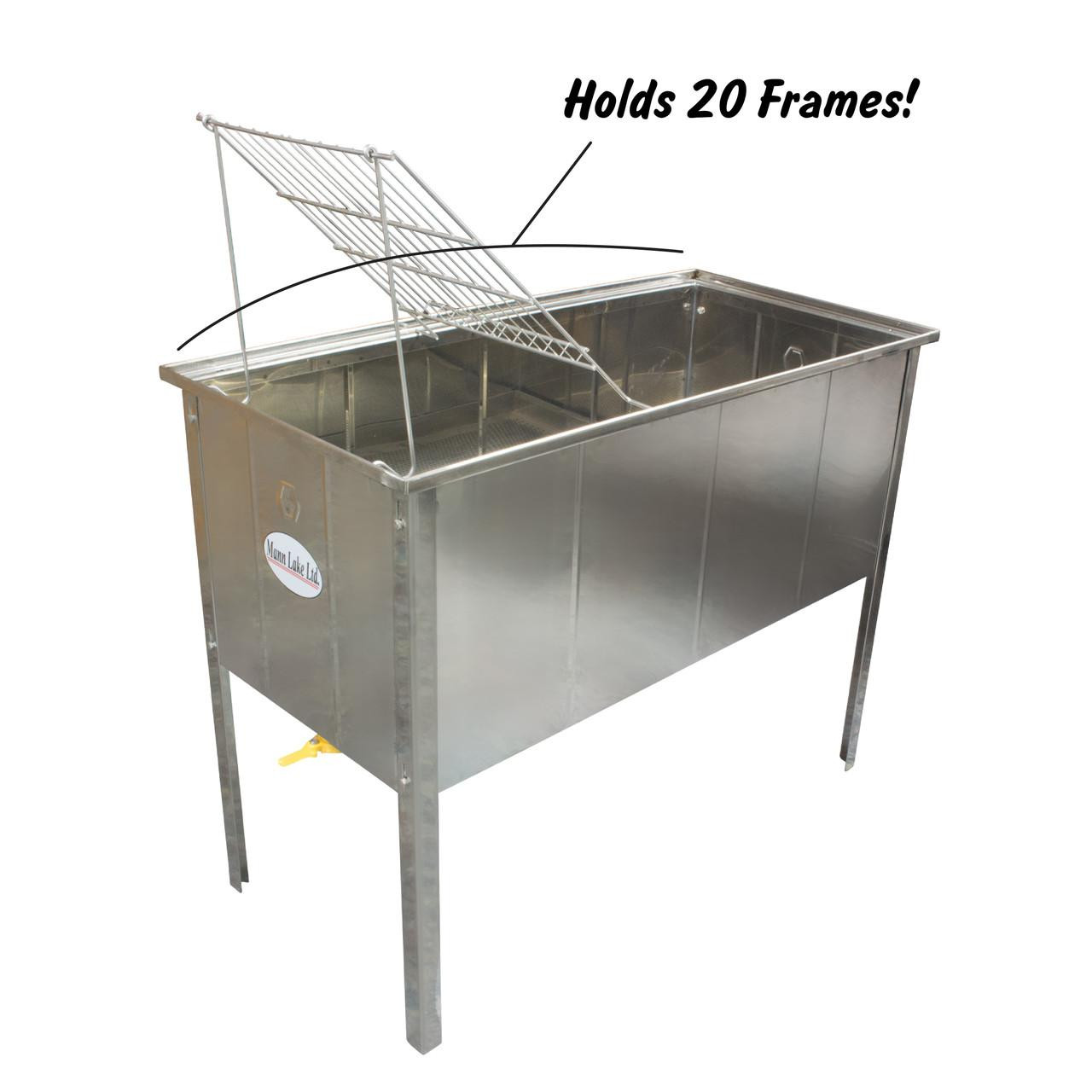 Stainless Steel Uncapping Tank w/Strainer | Mann Lake Ltd.
