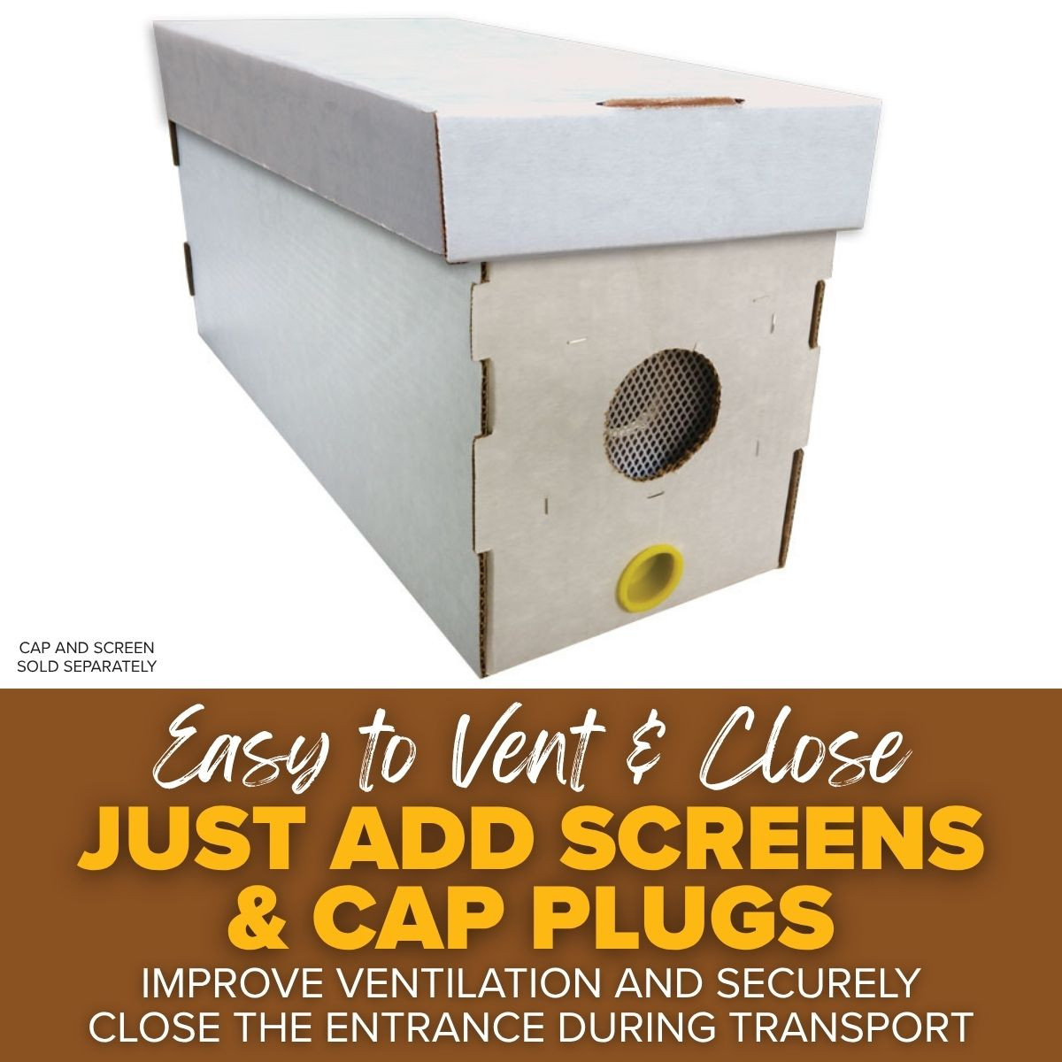 White Waxed Corrugated Cardboard Nuc Box | Mann Lake