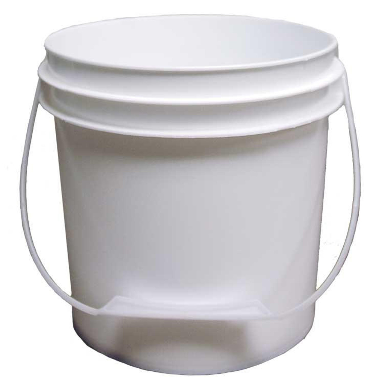 Plastic Pail - 5 Gallon, White