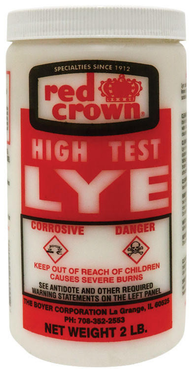 Red Crown High Test Lye for Making Soap