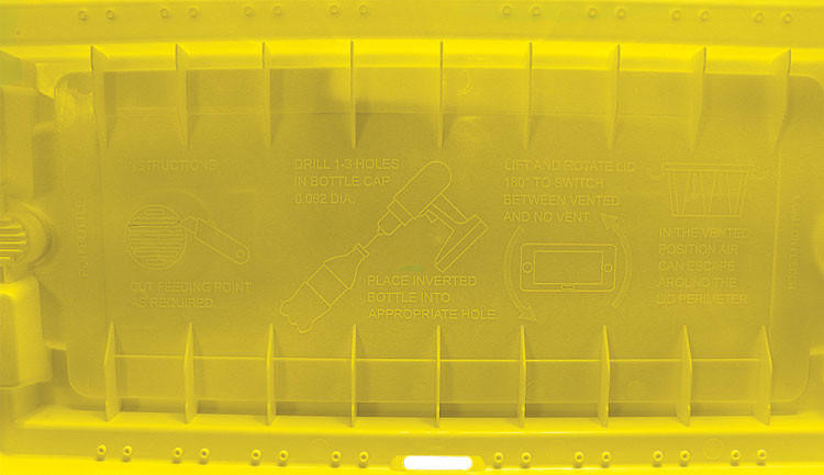 Pro Nuc 5 Frame Nuc Box (Plastic) with Locking Lid | Mann Lake