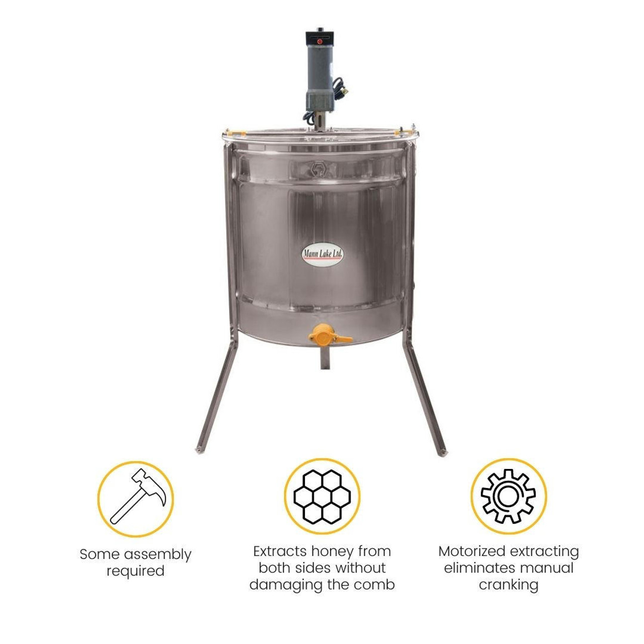 Motorized 18/9 Frame Radial Honey Extractor | Mann Lake