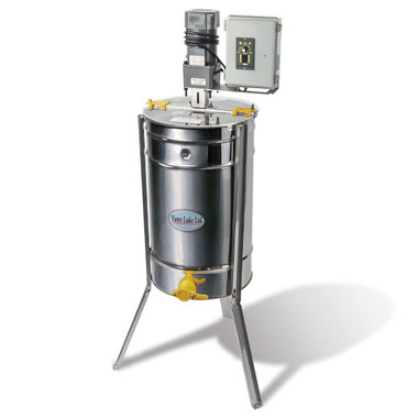 3 Frame Stainless Steel Side Hand Crank Honey Extractor