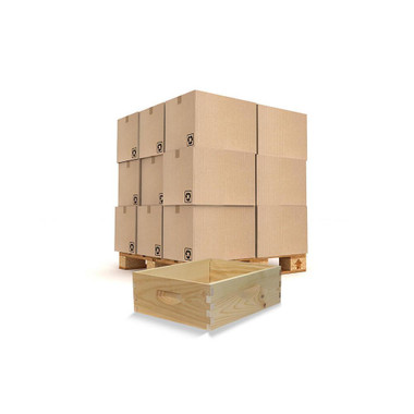 Bulk Unassembled 6 5/8" Commercial Grade Medium Super, 36+ Boxes,Z813, Mann Lake Ltd.