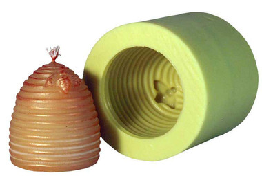 2" Skep Beeswax Candle Mold