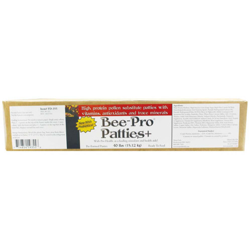 Bee-Pro Patties Pollen Substitute 40 lb Box