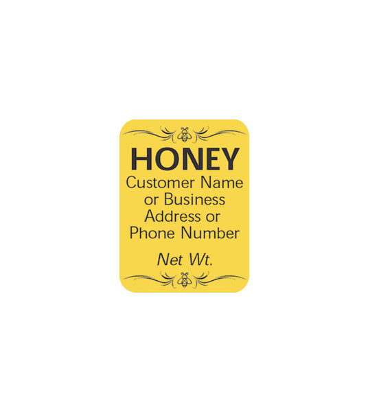 2 oz Honey Bear Labels,Z626, Mann Lake Ltd.