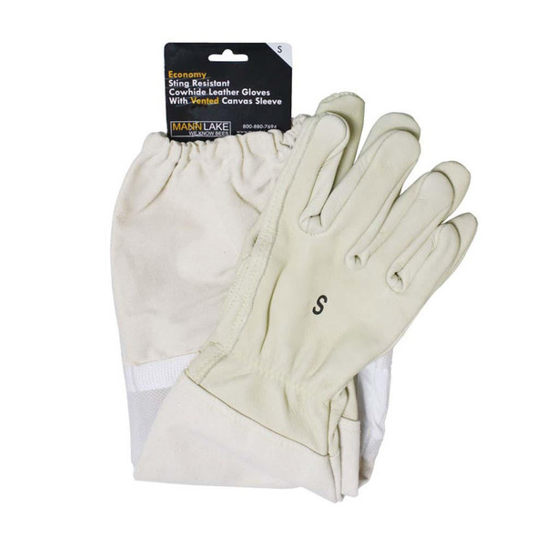 Vented Cowhide Leather Beekeeping Gloves,Z341, Mann Lake Ltd.