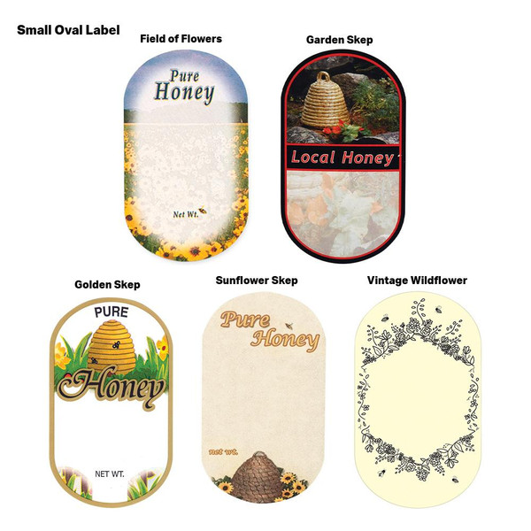 Small Oval Labels for Honey Bottles, 250 pk,Z120, Mann Lake Ltd.