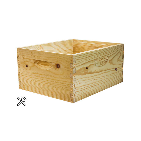 Bulk Unassembled 9 5/8" Commercial Grade Deep Hive Box, 36+ Boxes,Z816, Mann Lake Ltd.