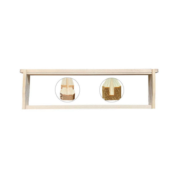 5 3/8" Shallow Unassembled Frames - Wedge Top and Groove Bottom with Pre-drilled Holes in Endbars- 100 Pack,FR917, Mann Lake Ltd.