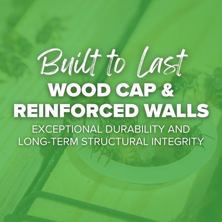 9 1/8" Pro Feeder - 2 1/2" Wide (Holds 1 1/2 Gallons) Cap and Ladder BULK 20+,FD825, Mann Lake Ltd.