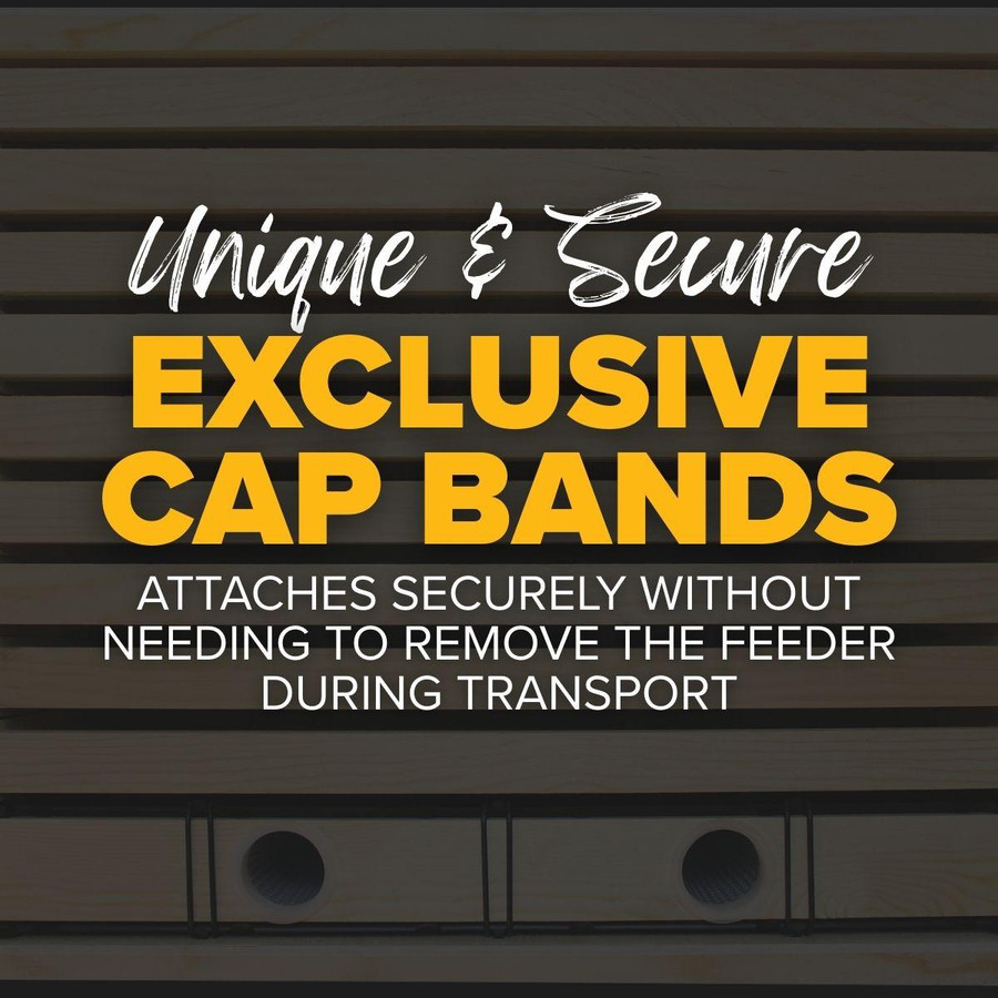 9 1/8" Max Pro Feeder - 3" Wide (Holds 2 Gallons) Cap and Ladder BULK 180+,FD845, Mann Lake Ltd.