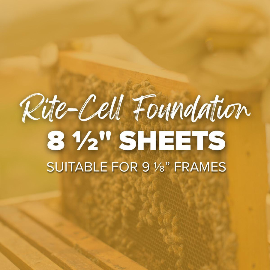 8 1/2" Waxed Rite-Cell Foundation, Natural or Black,  Case of 10,Z152, Mann Lake Ltd.