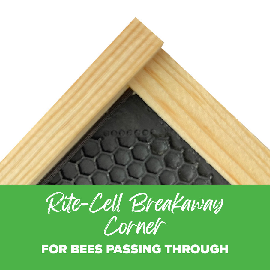 9 1/8" Black Assembled Frames with Waxed Rite-Cell® Foundation, case of 20,WW895, Mann Lake Ltd.