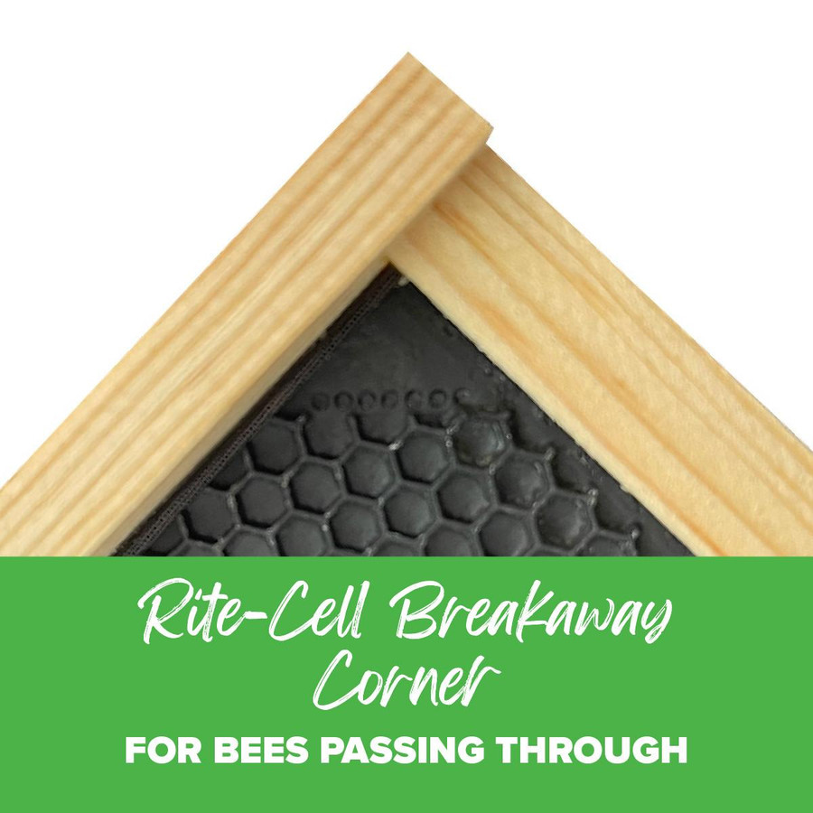 9 1/8" Black Assembled Frames with Waxed Rite-Cell® Foundation, case of 20,WW895, Mann Lake Ltd.