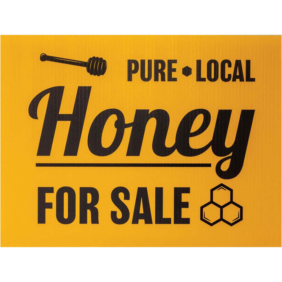 Pure Local Honey for Sale Sign,GF156, Mann Lake Ltd. Pure Local Honey for Sale Sign,GF156, Mann Lake Ltd.