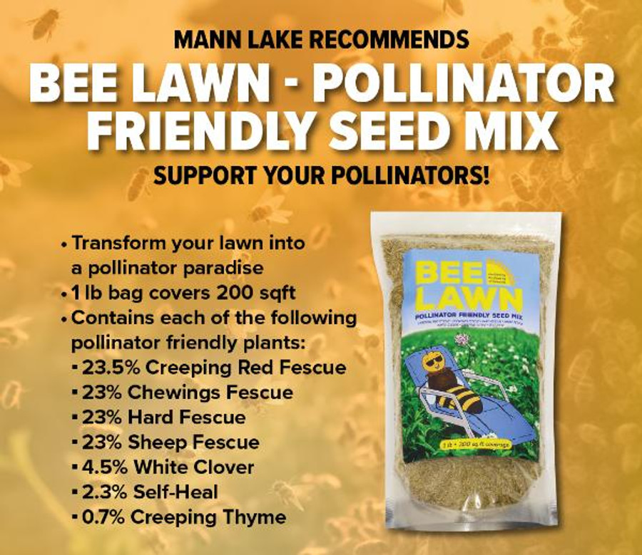 bee lawn - pollinator friendly seed mix - support your pollinators bee lawn - pollinator friendly seed mix - support your pollinators