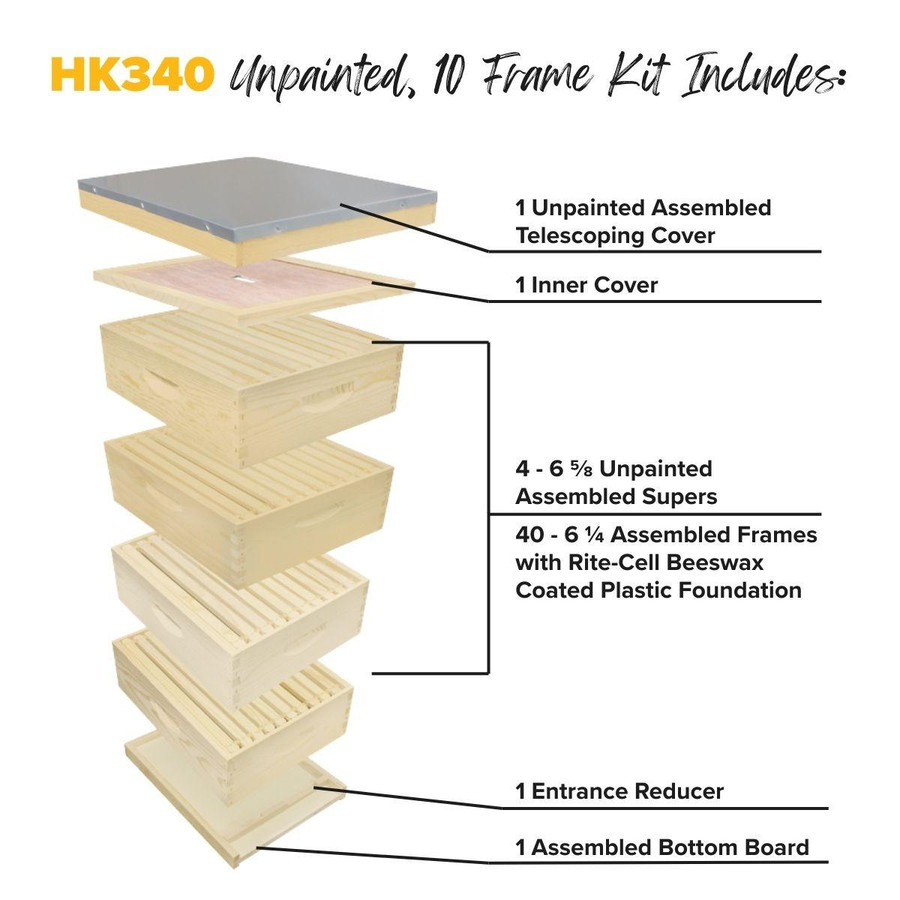 10 Frame 6 5/8" Growing Apiary Kit,Z533, Mann Lake Ltd.