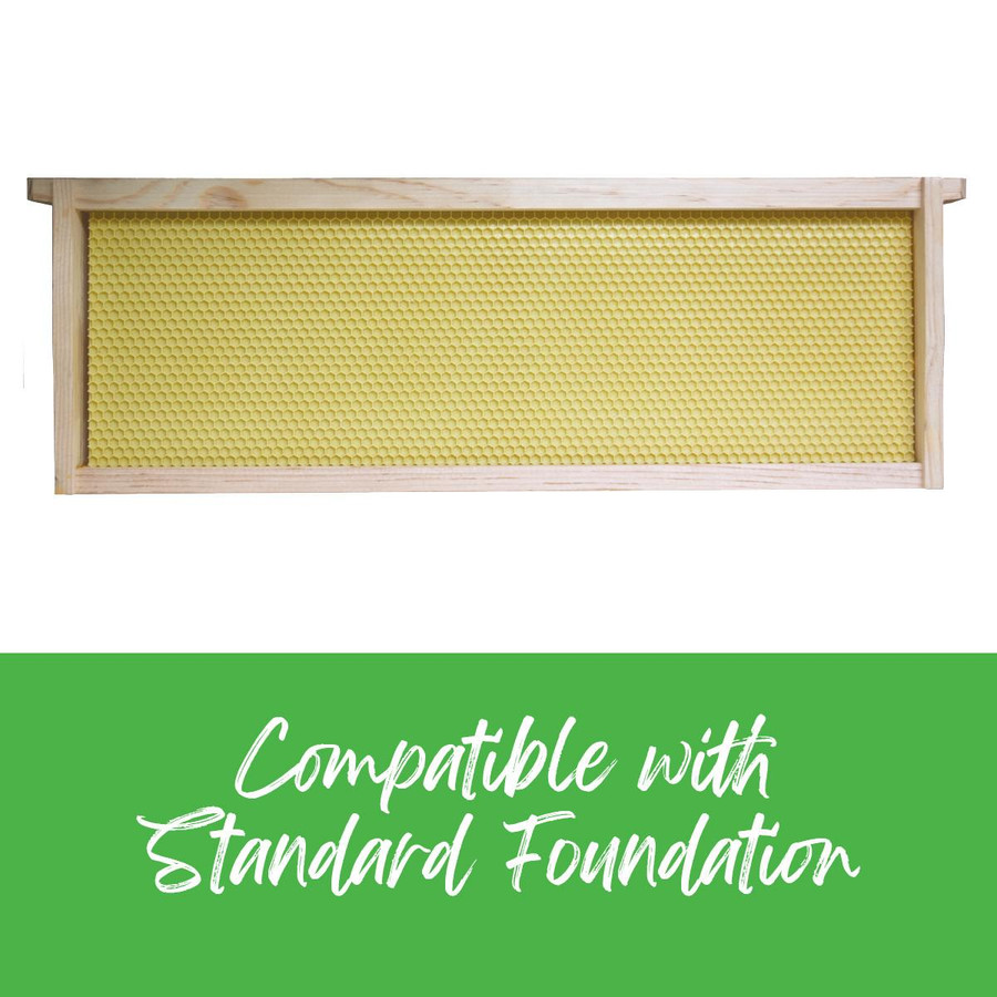 6 1/4" Medium Unassembled Frames Groove Top and Groove Bottom without Holes in Endbars, 10 Pack,FR811, Mann Lake Ltd.