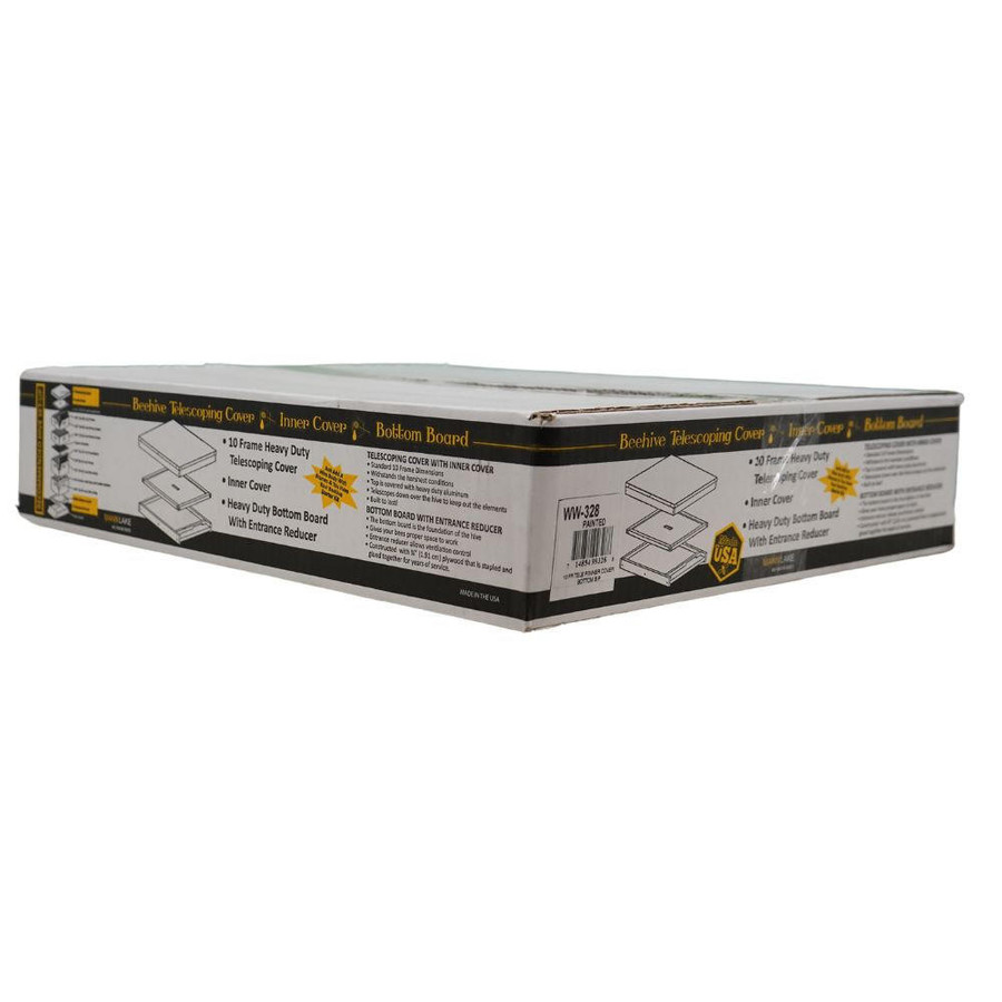 10 Frame Top Cover, Inner Cover, Bottom Board Kit,WW326, Mann Lake Ltd. 10 Frame Top Cover, Inner Cover, Bottom Board Kit,WW326, Mann Lake Ltd.