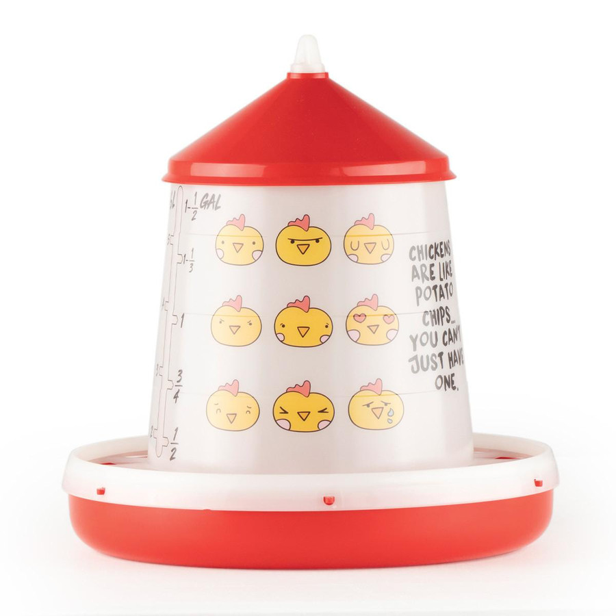 Chicken Emoji Poultry Feeder - 9 LB Chicken Emoji Poultry Feeder - 9 LB