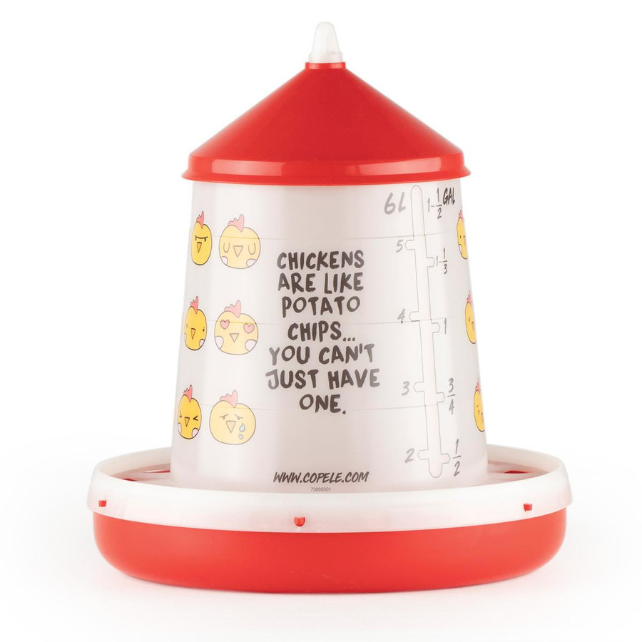 Chicken Emoji Poultry Feeder - 9 LB Chicken Emoji Poultry Feeder - 9 LB