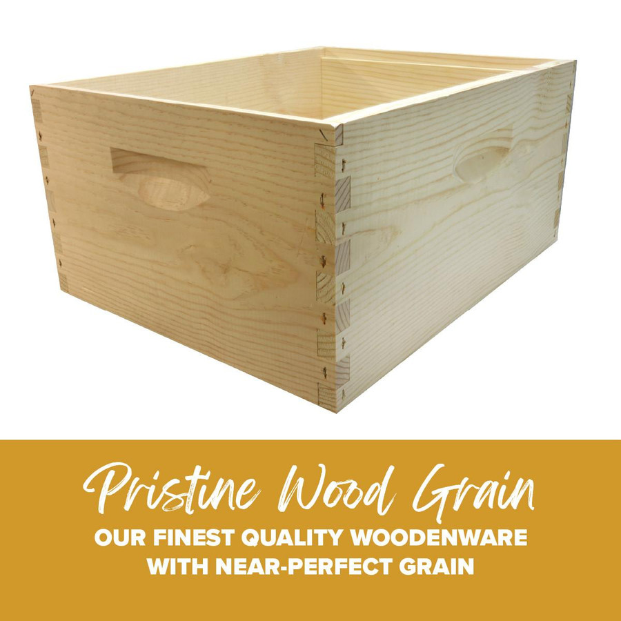 Unassembled 10 Frame 9 5/8" Select Grade Deep Hive Box, WW500, Mann Lake Ltd.