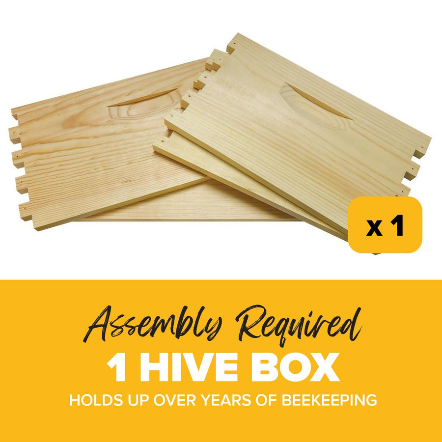 Unassembled 10 Frame 9 5/8" Select Grade Deep Hive Box, WW500, Mann Lake Ltd.