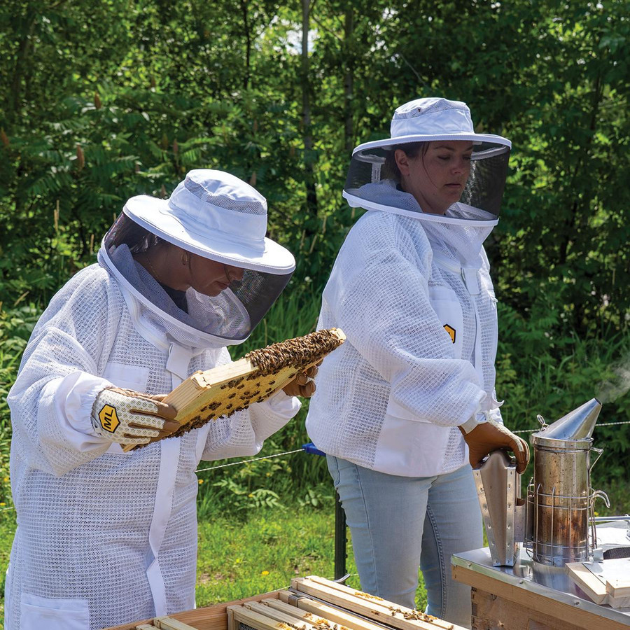 Vented Beekeeping Jacket with Clear Vue Veil Vented Beekeeping Jacket with Clear Vue Veil
