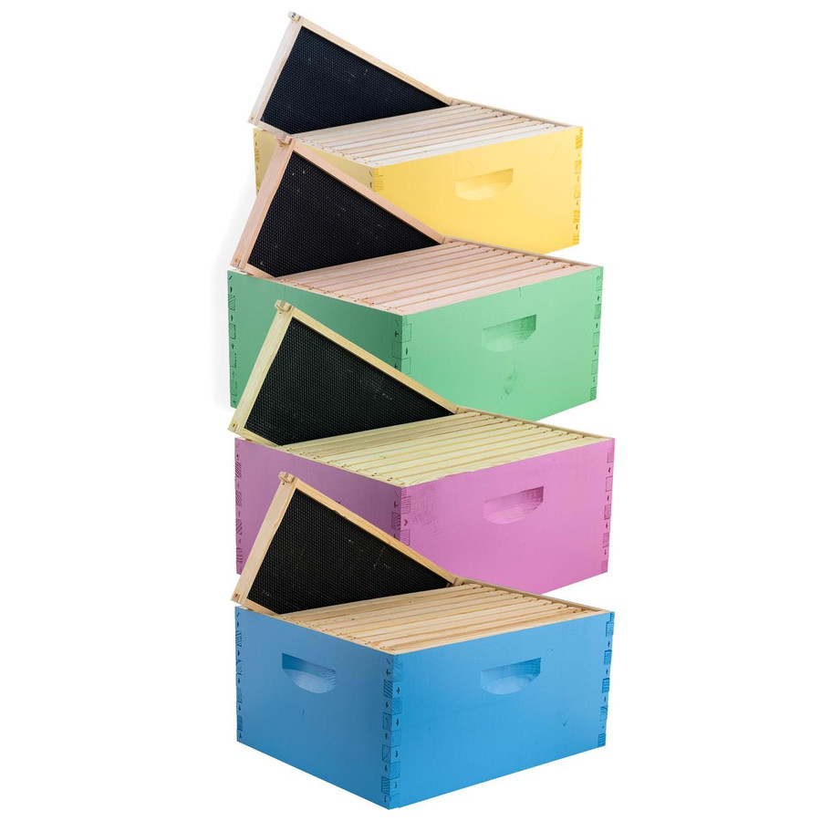 Color Collection 10-Frame Deep Hive Body Kits,Z659, Mann Lake LTD.