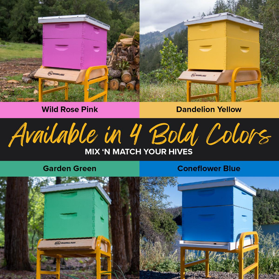 Color Collection 10-Frame Deep Hive Body Kits,Z659, Mann Lake LTD.