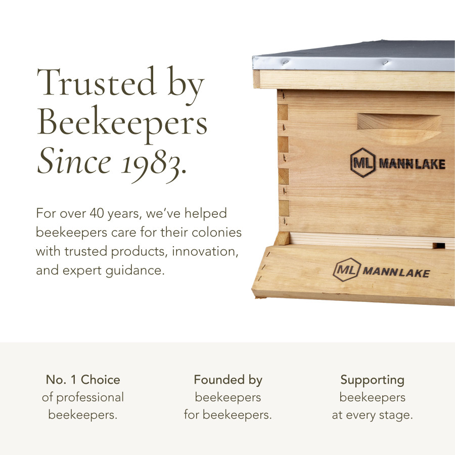 10 Frame Insulated Wax-Dipped Complete Hive Kit,IK160, Mann Lake Ltd.