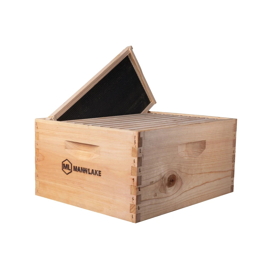 10 Frame Insulated Wax-Dipped Hive Body with Max Wax Frames,IK190, Mann Lake Ltd.