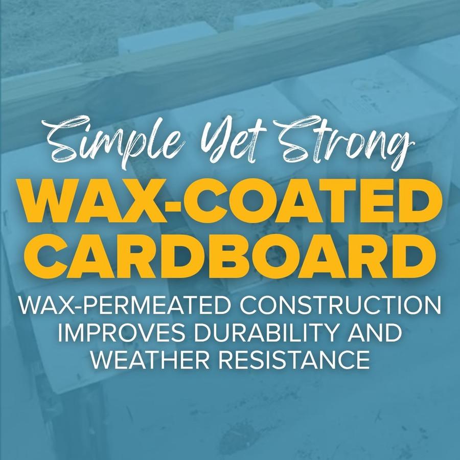 White Waxed Corrugated Cardboard Nuc Box,NB250, Mann Lake Ltd.