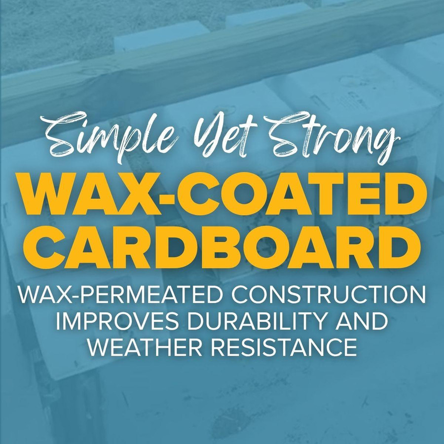 White Waxed Corrugated Cardboard Nuc Box,NB250, Mann Lake Ltd.